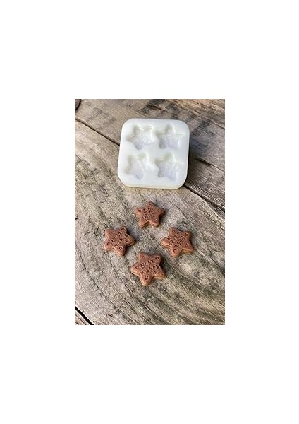 Rufus Yıldız Bisküvi Mum Kalıbı (Silikon)