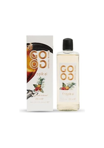 Gogo Tropikal Kolonya 250ML Cam Şişe