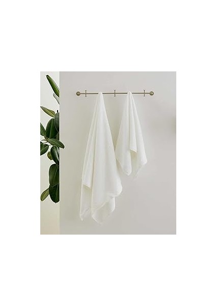 Maisonette Damask Havlu 76 x 152 cm Beyaz