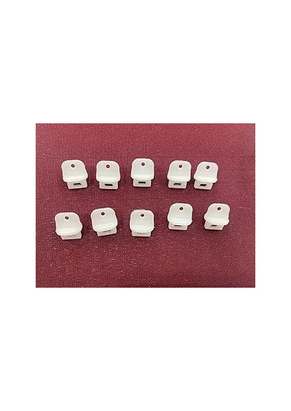 Beyazıt Perde Sonu Korniş Stoperi (Perde Finali) 10'lu Paket x 2 Adet Beyaz BYZT244