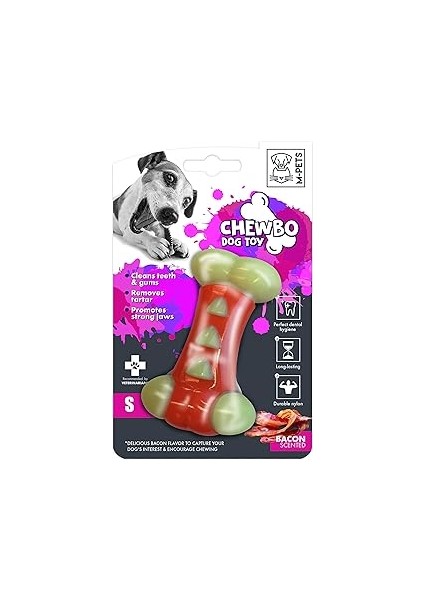 M-Pets Chewbo Tribone Dental Et Aromali Köpek Oyuncaği (S)