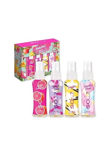So...? Body Mist Vücut Spreyi Hediye Seti (4X50ML)