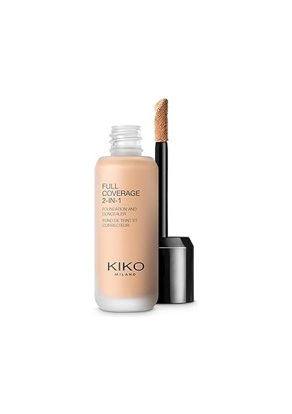 Kiko Milano Fondöten & Kapatıcı-Full Coverage 2-In-1 Foundation & Concealer-30 Warm Rose-Mat Saten