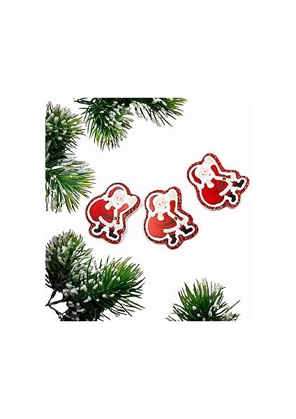 Asılabilir Noel Baba Strafor Yılbaşı Süsü (6’lı Set)