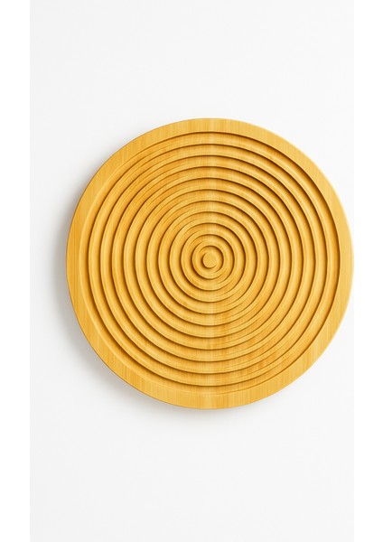 Ahşap Oymalı Yuvarlak Dekoratif Tepsi Sunum Tepsisi Sunumluk Banyo Tepsisi