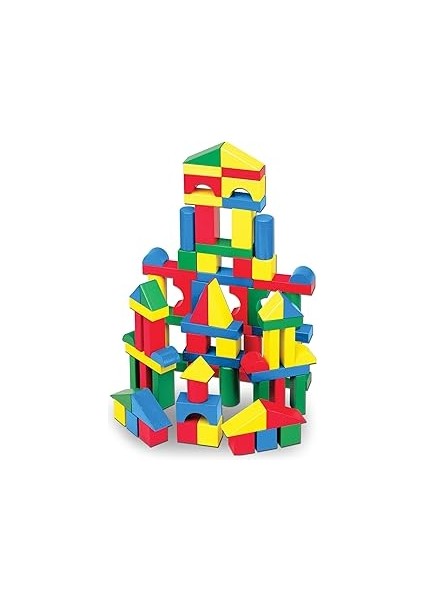 Melissa & Doug - Ahşap Blok Seti, 100 Parça (10481)