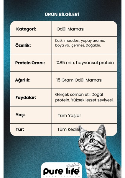 Plus 6'lı Stick Somonlu Kedi Ödül Çubukları (6X15 Gr) modelleri