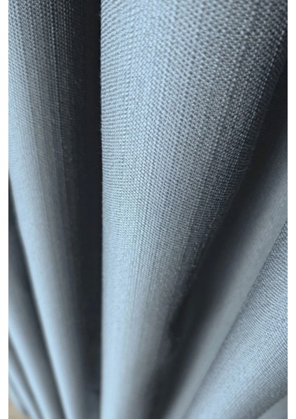 Keten Fon Perde, Gri, Pano Fon, Sık Pile, Kuşaklı, Düz Renk, Tek Kanat fırsatları