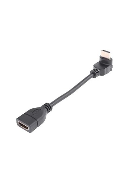 Primex PX-4684 HDMI Dişi Erkek Uzatma, 15CM 90 Derece HDMI Uzatma Kablosu HDMI Uzatma, L Tip H