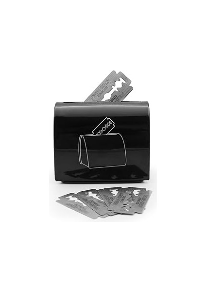 Metal Dizayn Jiletler Için Güvenli Saklama Atık Kutusu, Doğa Dostu Minik Tasarım, 50 Atık Jilet Kap