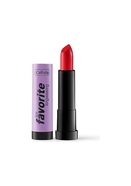 Callista Lips Favorite Longwearing Lipstick Kalıcı Ruj 302 Planet Red, Kırmızı