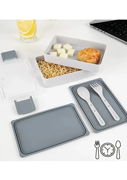 2 Katlı Yemek Saklama Kabı | Sızdırmaz Beslenme Kutusu | Sporcu ve Diyet Seti fırsatları