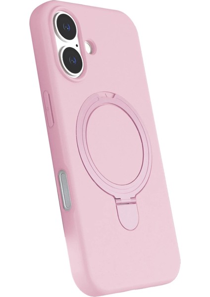 Iphone 16 Regal Standlı Kapak - Açık Pembe modelleri