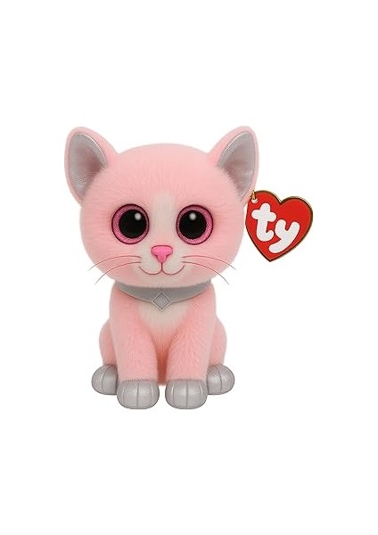 Ty Uk Ltd 36489 Fiona Kedi Beanie Boo Orta Pembe Med, Çok Renkli