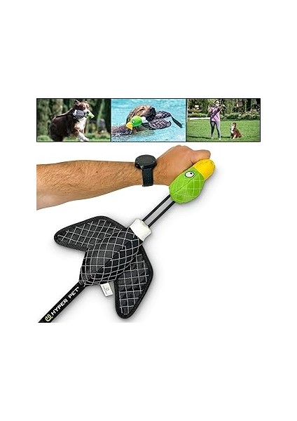 Hyper Pet Uçan Ördek Sapan Mekanizmalı Köpek Oyuncağı (Large) – Fırlat & Getir – Suda Yüzer