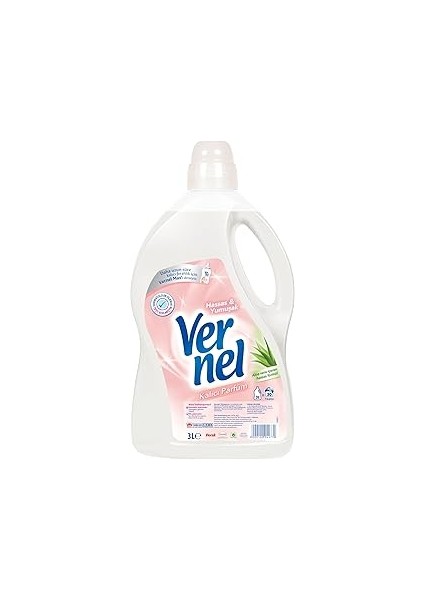Vernel Hassas & Yumuşak Kalıcı Parfüm 30 Yıkama Çamaşır Yumuşatıcısı (1 x 3000 Ml)