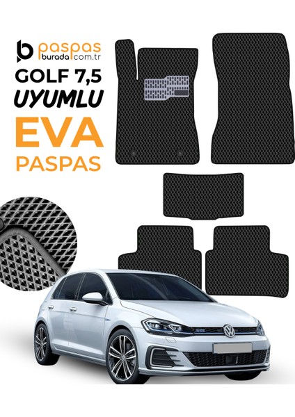 Golf 7.5 Uyumlu Hücreli Premium Eva Paspas Seti