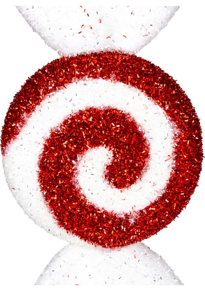 Yılbaşı Ağacı Süsü, Şeker Figür, Kırmızı-Beyaz, 15X28 cm fiyatları