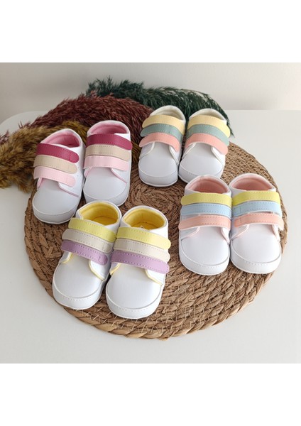 Kız Premıum 7378 Üç Bantlı Ilk Adım Patik Ayakkabı 17-18-19 No fırsatları