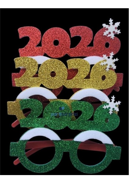 Yılbaşı Partisi 2026 Renkli Gözlük Seti 3'lü, Eğlenceli ve Şık Tasarım fiyatları