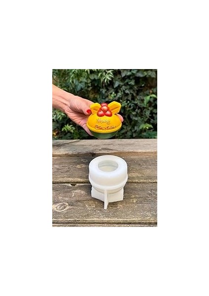 Rufus 3D Christmas Top Silikon Mum Kalıbı