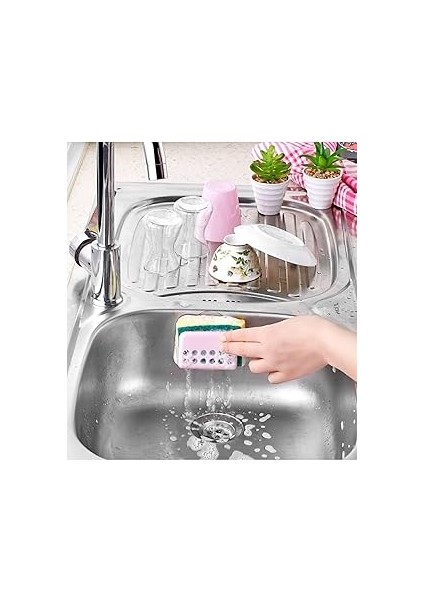 Seahome Süper Sünger Matik - Bulaşık Süngeri Sünger Askısı - Vantuzlu Sünger Matik ISG-128