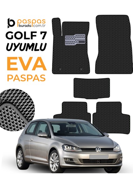 Golf 7 Uyumlu Hücreli Premium Eva Paspas Seti