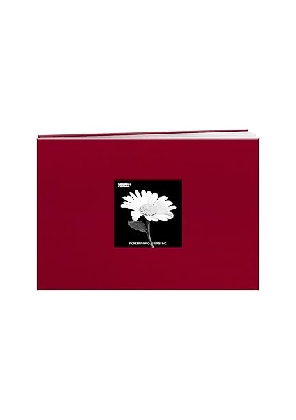 Photo Albums (13CM x 18CM, Red) - 13CM By 18CM Postbound Fabric Frame Front Memory Bo