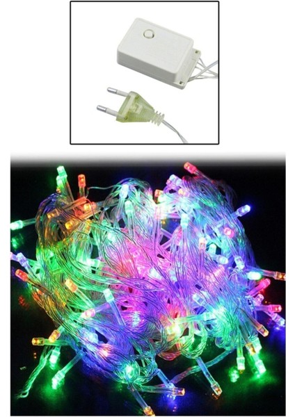 10MT Rgb 100 LED Fişli Çok Renkli Ağaç Dekoratif Aydınlatma Animasyonlu Süsleme fırsatları