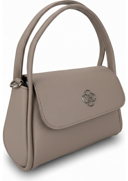 Mini Kadın Çantası | Yonca Metal Detaylı Kapaklı Model | El, Omuz ve Çapraz Askılı Çok Fonksiyonlu fiyatları