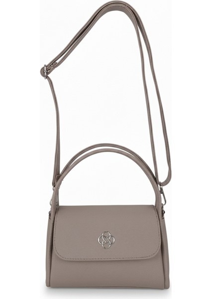 Mini Kadın Çantası | Yonca Metal Detaylı Kapaklı Model | El, Omuz ve Çapraz Askılı Çok Fonksiyonlu modelleri