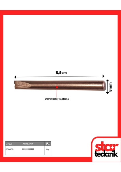 Kaporta Spot Zigzag S Tel Puntalama Balta Uç