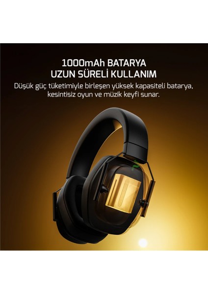 Kai Titanium Ultra 7.1 USB Kablolu/kablosuz Kulak Üstü Oyuncu Kulaklığı