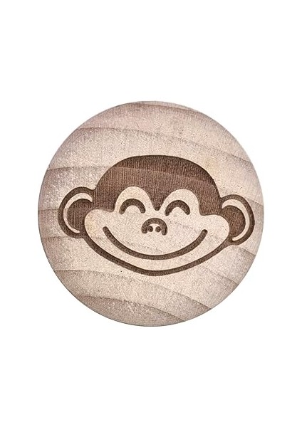 Ave Ahşap Mobilya Kulp 3.8 cm Maymun Desenli Çekmece Kulpu