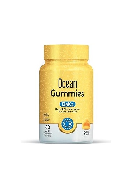 Ocean Ocean Gummies D3K2 Çiğnenebilir Form