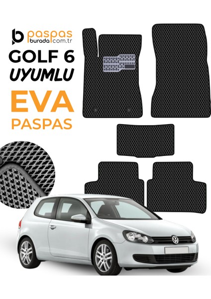 Golf 6 Uyumlu Hücreli Premium Eva Paspas Seti