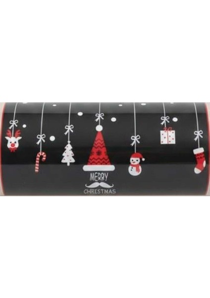 Renkli Şapkalı Çoraplı Yılbaşı Elektrostatik Dekoratif Sticker, Tekrar Kullanılabilir modelleri