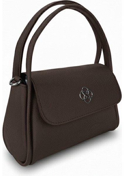 Mini Kadın Çantası | Yonca Metal Detaylı Kapaklı Model | El, Omuz ve Çapraz Askılı Çok Fonksiyonlu fiyatları