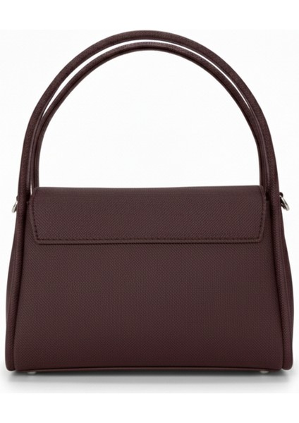 Mini Kadın Çantası | Yonca Metal Detaylı Kapaklı Model | El, Omuz ve Çapraz Askılı Çok Fonksiyonlu fırsatları