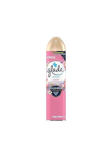 Glade Aerosol Çiçek Festivali Oda Kokusu 300 ml (1 x 300 Ml)