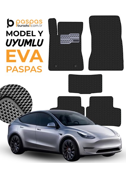 Model Y Uyumlu Hücreli Premium Eva Paspas Seti