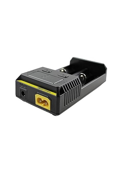Nitecore New I2 Akü Şarj Cihazı, Akülü Piller Için Iki Yuvalı Şarj Cihazı, Ev ve Araba Için Şarj Is