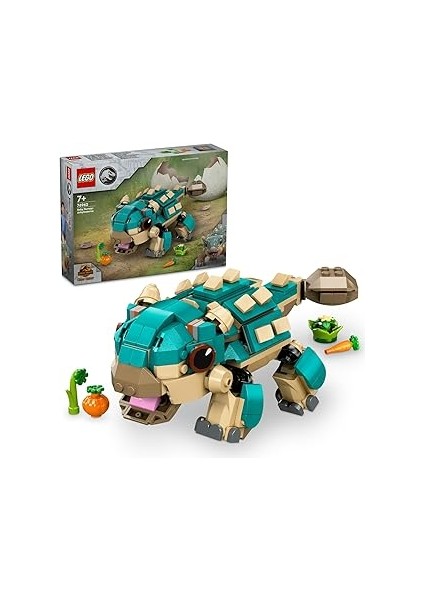 Jurassic World Yavru Bumpy: Ankylosaurus 76962-7 Yaş ve Üzeri Kretase Kampı Hayranları Için Ya