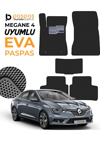 Megane 4 Uyumlu Hücreli Premium Eva Paspas Seti
