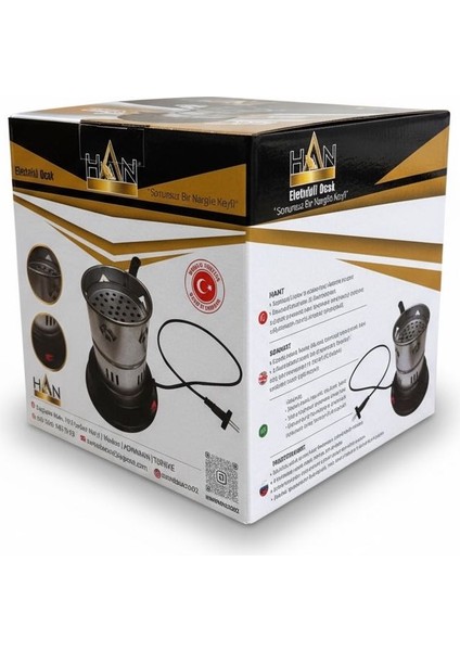 Elektrikli Nargile Ocağı , Köz Yakma Makinesi ( Çelik Maşa, Çakmak Hediyeli indirimleri