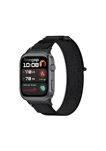 Rongep Watch D2 ile Uyumlu Hook Loop Kumaş Kordon Terletmeyen Nefes Alabilen Hafif Yapı Cild