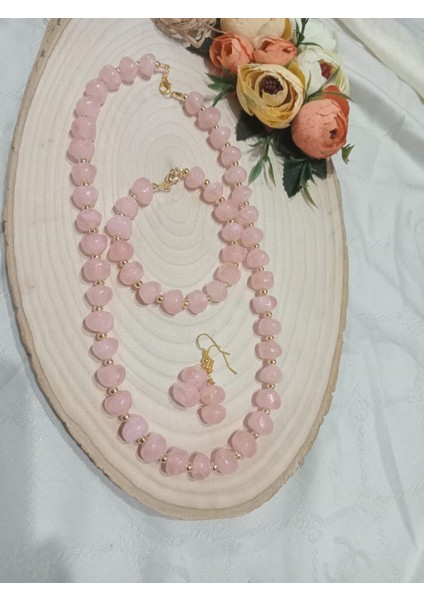 Şık Pembe Takı Seti