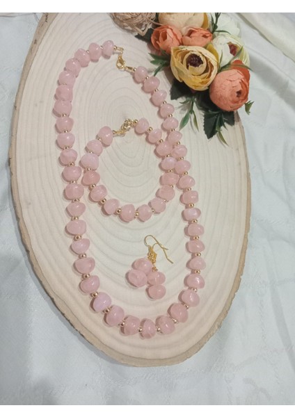 Şık Pembe Takı Seti fiyatları