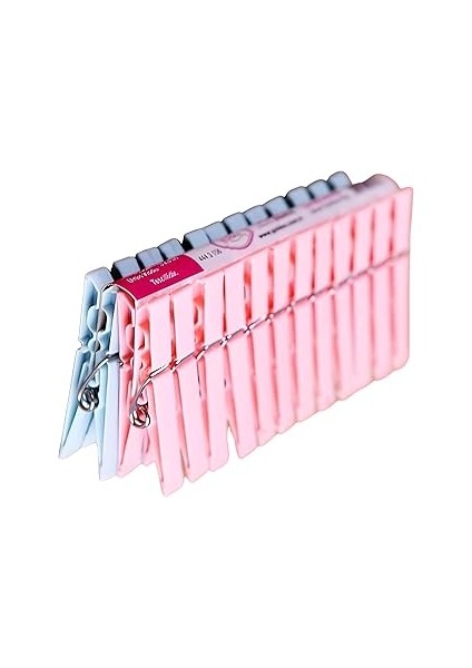 Aee® 24'lü Plastik Mandal Çamaşır Asma Mandalı Iz Bırakmaz Ekstra Dayanıklı