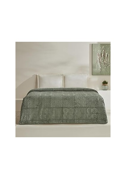 Blair Tek Kişilik Embos Battaniye Adaçayı